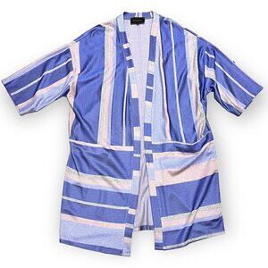 Luna Allegra MADE IN ITALY Luxury Designer Glitter Shiny Overcoat Shawl - Large